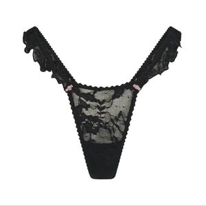 SKIMS Stretch Lace Butterfly Thong - NEW WITH TAGS! Large.